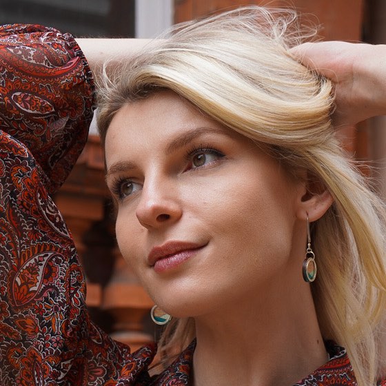 Conture Recycled Wood Silver Dangle Earrings (6 Colours)
