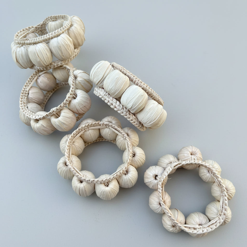 Woven Beads Napkin Ring – Table Decor Colombia