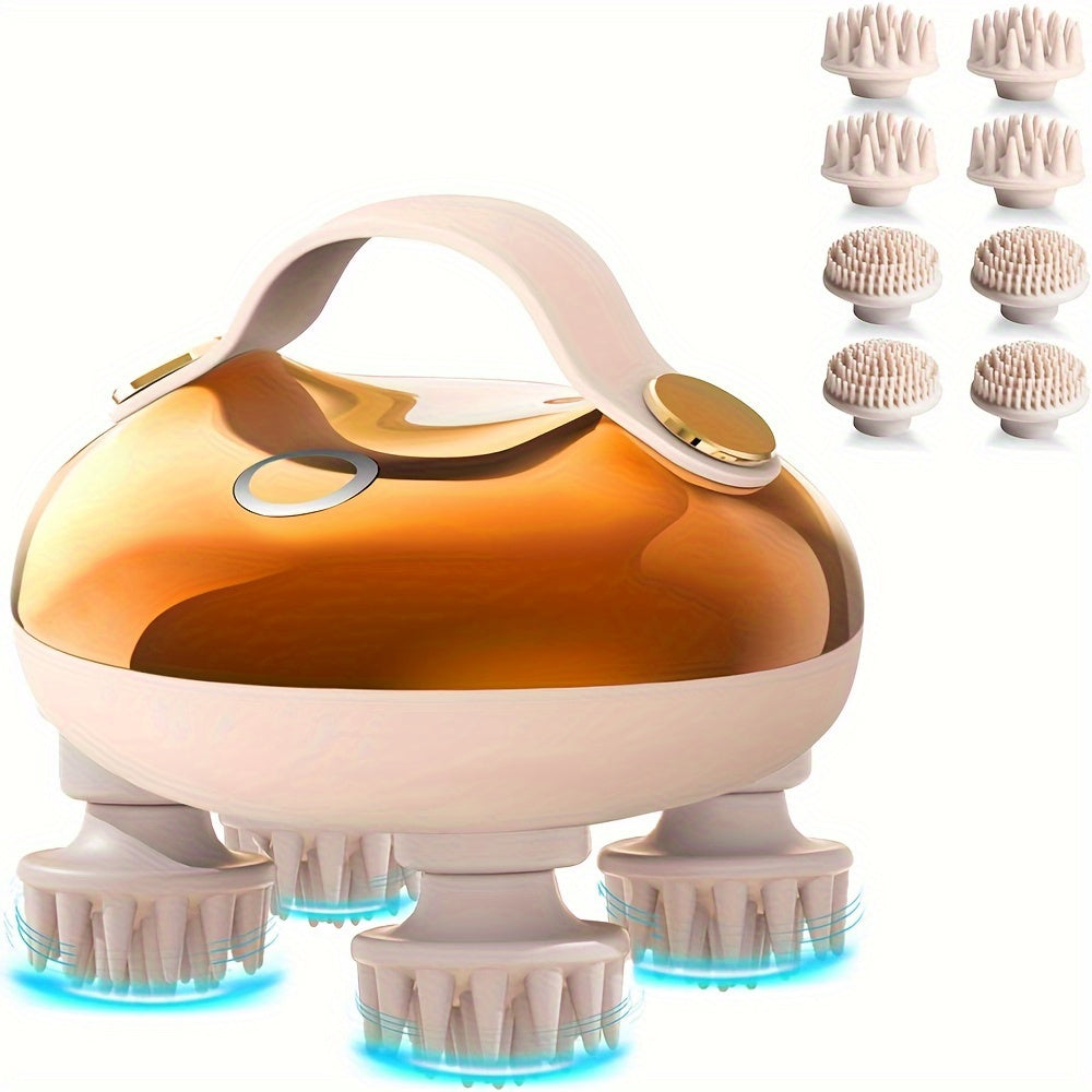 Portable Electric Scalp Vibration Device(Gold)