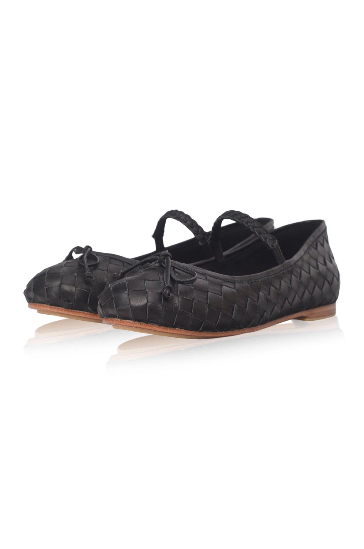 Marisol Woven Leather Ballet Flats