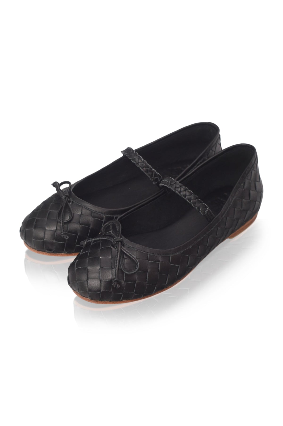 Marisol Woven Leather Ballet Flats