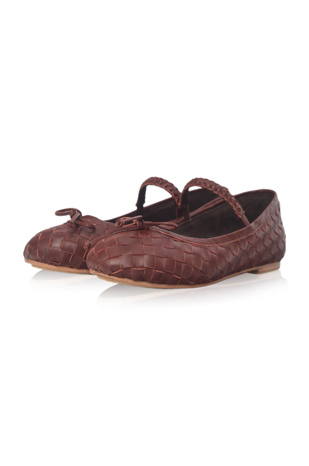 Marisol Woven Leather Ballet Flats