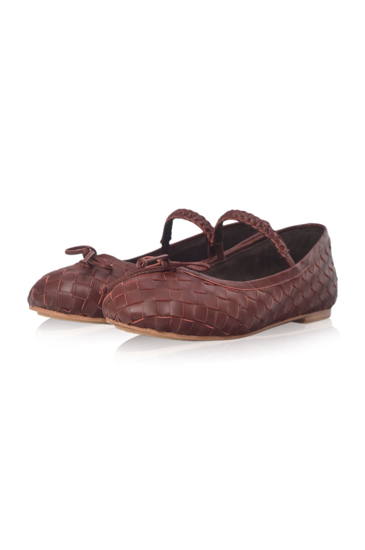 Marisol Woven Leather Ballet Flats