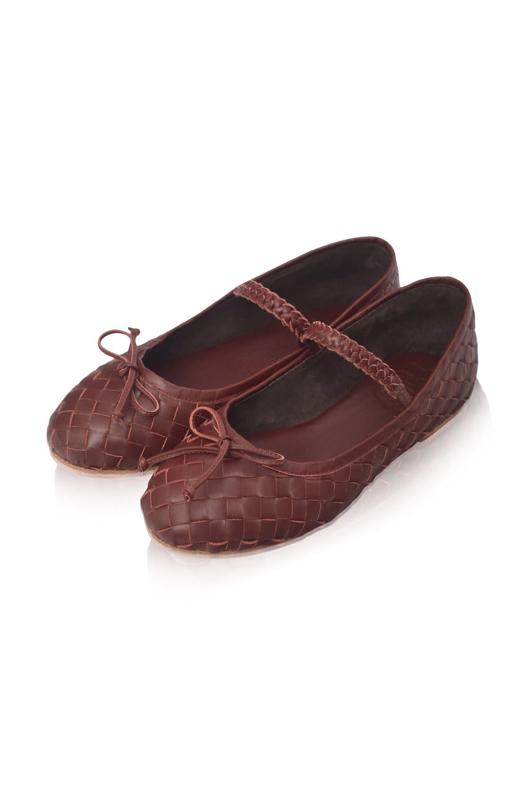 Marisol Woven Leather Ballet Flats
