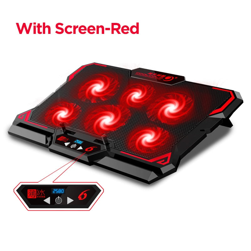 17inch Gaming Laptop Cooler Six Fan