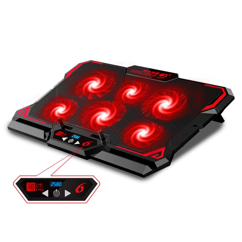 17inch Gaming Laptop Cooler Six Fan