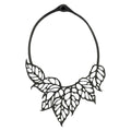 Monstera Leaf Upcycled Inner Tube Statement Necklace