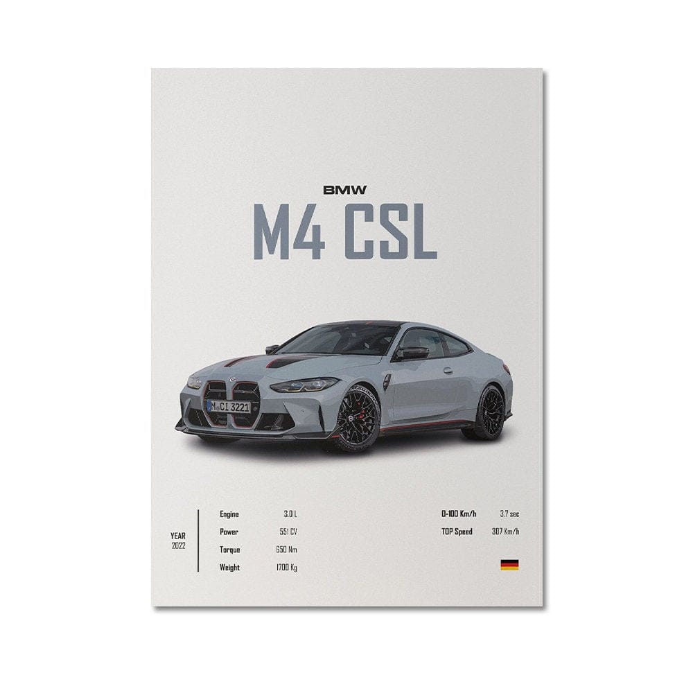 Poster Sportwagen  BMW LOTUS SUBARU Klassiker Legenden · Geschenk für ihn · Wohnzimmmer & Büro · Wand Deko · Print ohne Rahmen